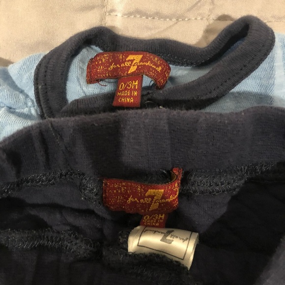 7 for All Mankind Infant Outfit- Sz 0-3mo - Picture 3 of 4